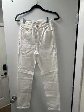 SPRWMN Billie White High Rise Skinny Straight Leg Jeans-Size 25